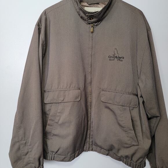 Cutter & Buck Golf Jacket Green Men L Preppy Outerwear Grayhawk Golf Club Casual - Picture 3 of 12